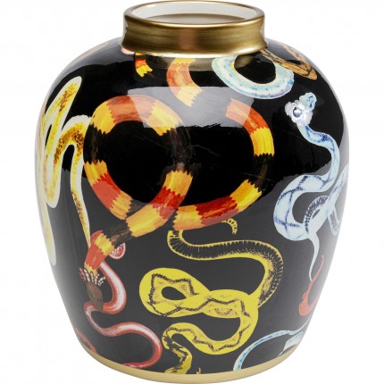 Vase noir serpents 22cm Kare Design Vase noir serpents 22cm Kare Design