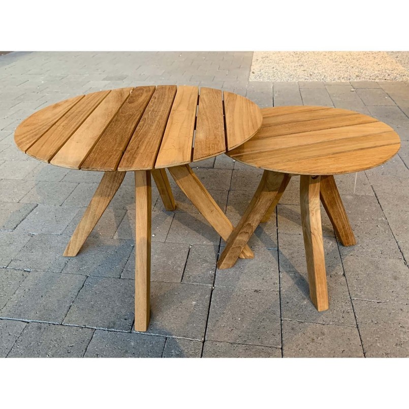 Teak garden coffee table - Rio - Gescova