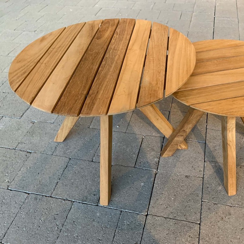 Teak garden coffee table - Rio - Gescova