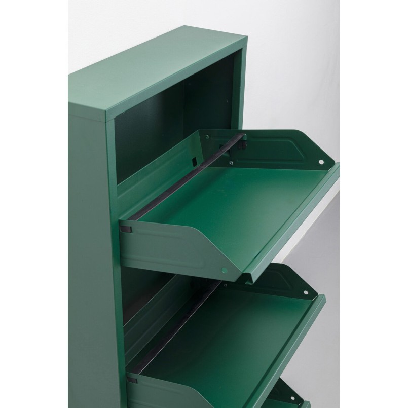 Casier à chaussures vert 3 tiroirs - Caruso - Kare Design