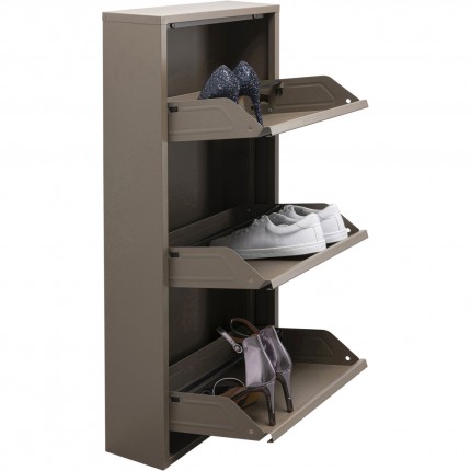 Shoe Container Caruso taupe 3 drawers Kare Design