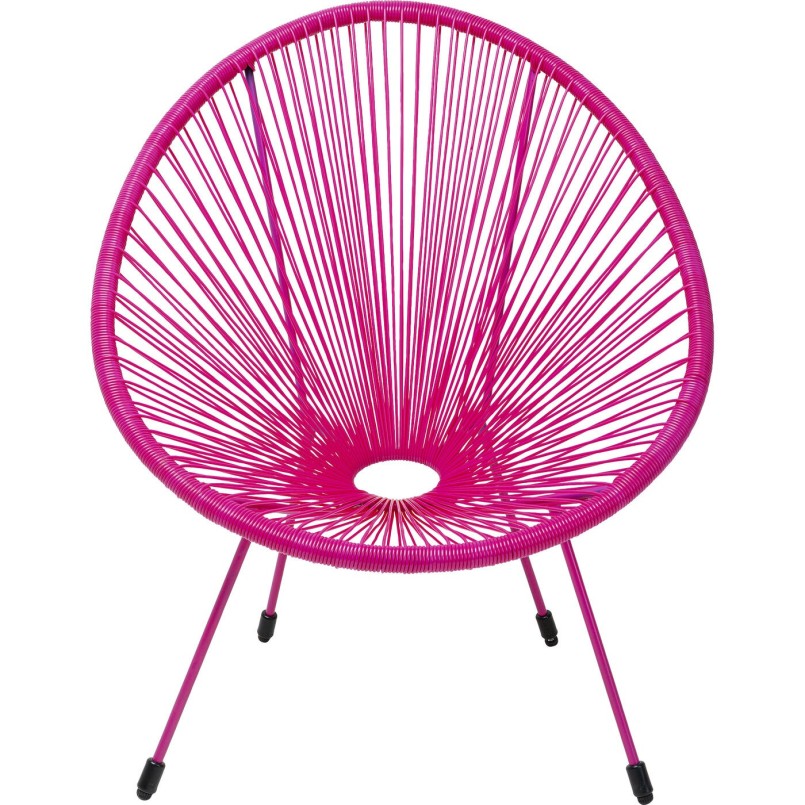 Pink garden armchair - Acapulco Mono - Kare Design