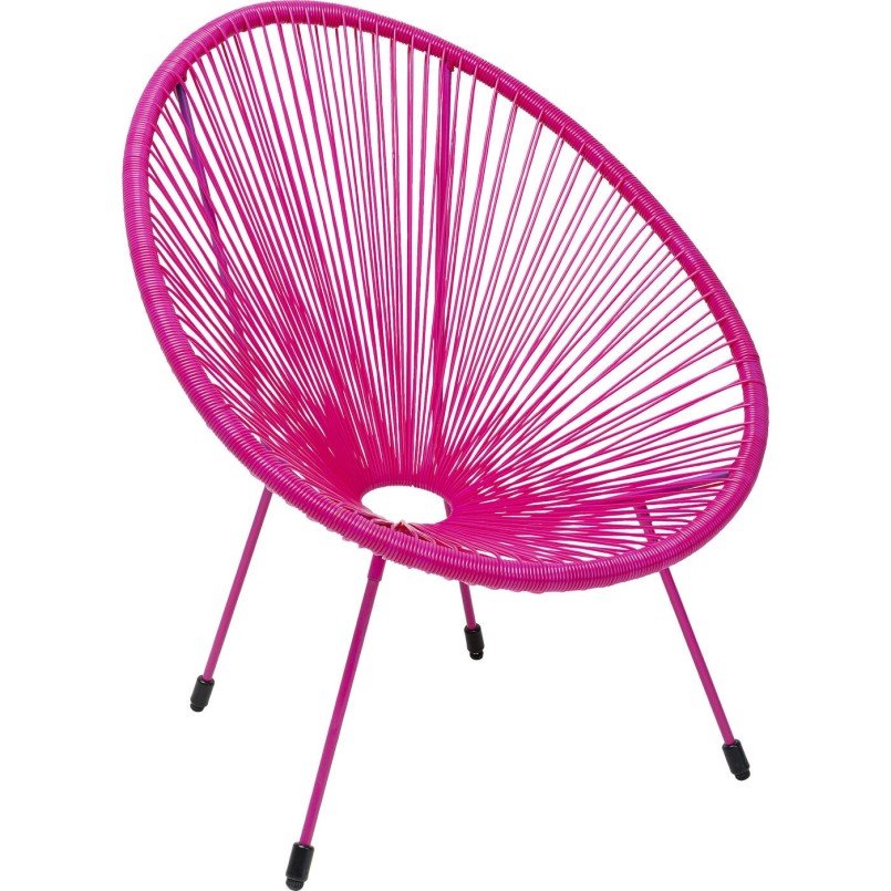 Fauteuil de jardin rose - Acapulco Mono - Kare Design