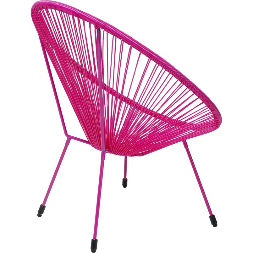 Pink garden armchair - Acapulco Mono - Kare Design