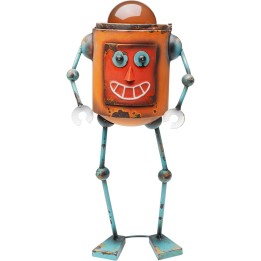 Déco robot orange souriant en acier - Sunny - Kare Design