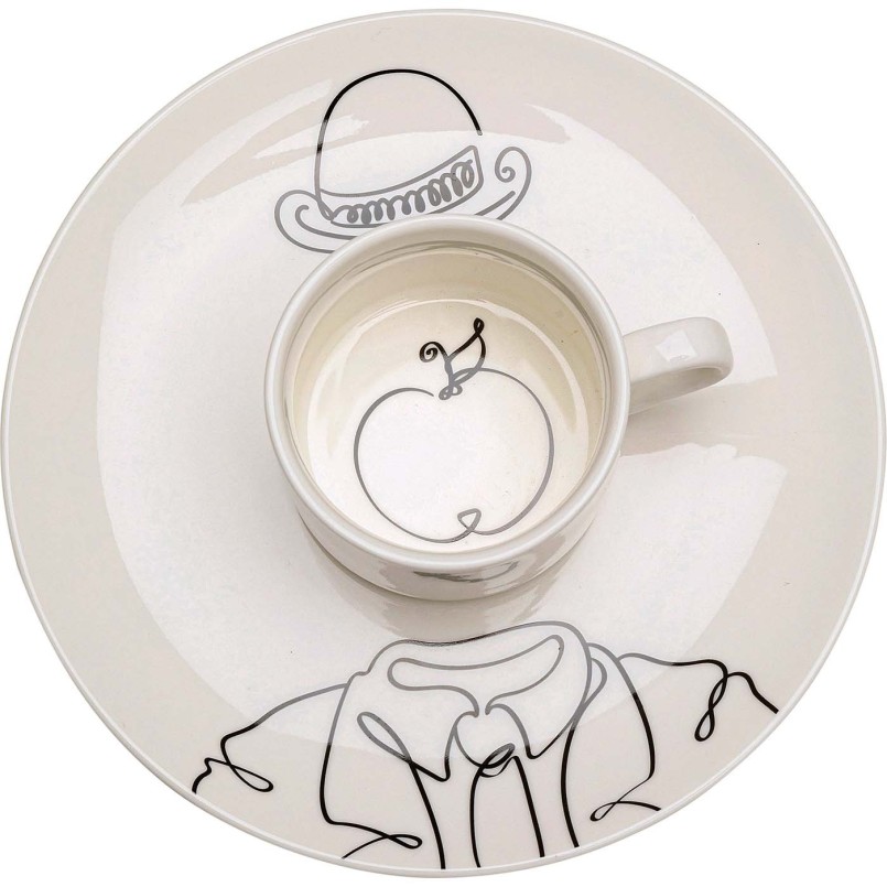Black and white coffee cups for men - Favola - Kare Design