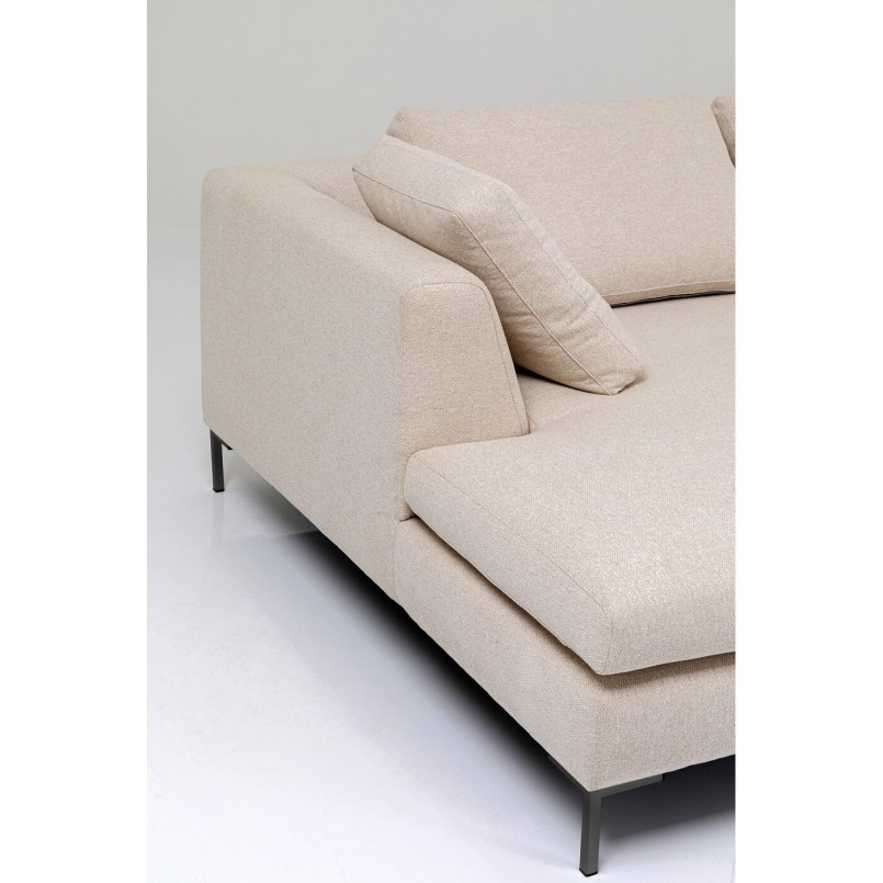 Canapé d'angle contemporain beige - Gianna - Kare Design
