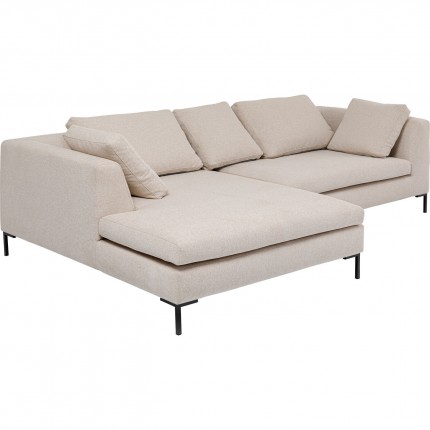 Canapé d'angle Gianna 290cm gauche crème Kare Design