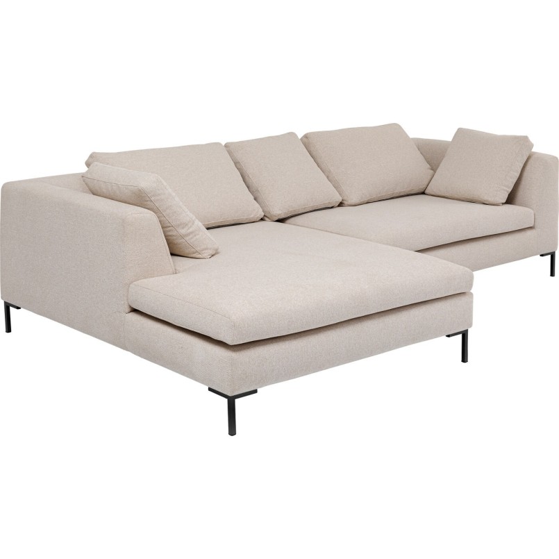 Canapé d'angle contemporain beige - Gianna - Kare Design