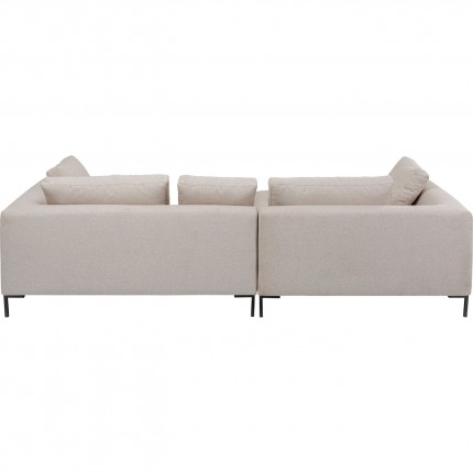 Canapé d'angle Gianna 290cm gauche crème Kare Design