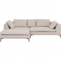 Canapé d\'angle Gianna 290cm gauche crème Kare Design
