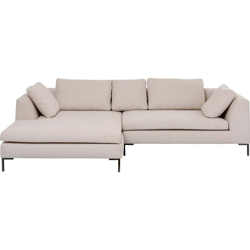 Canapé d'angle contemporain beige - Gianna - Kare Design