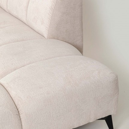Corner Sofa Nia right velvet cream Kare Design