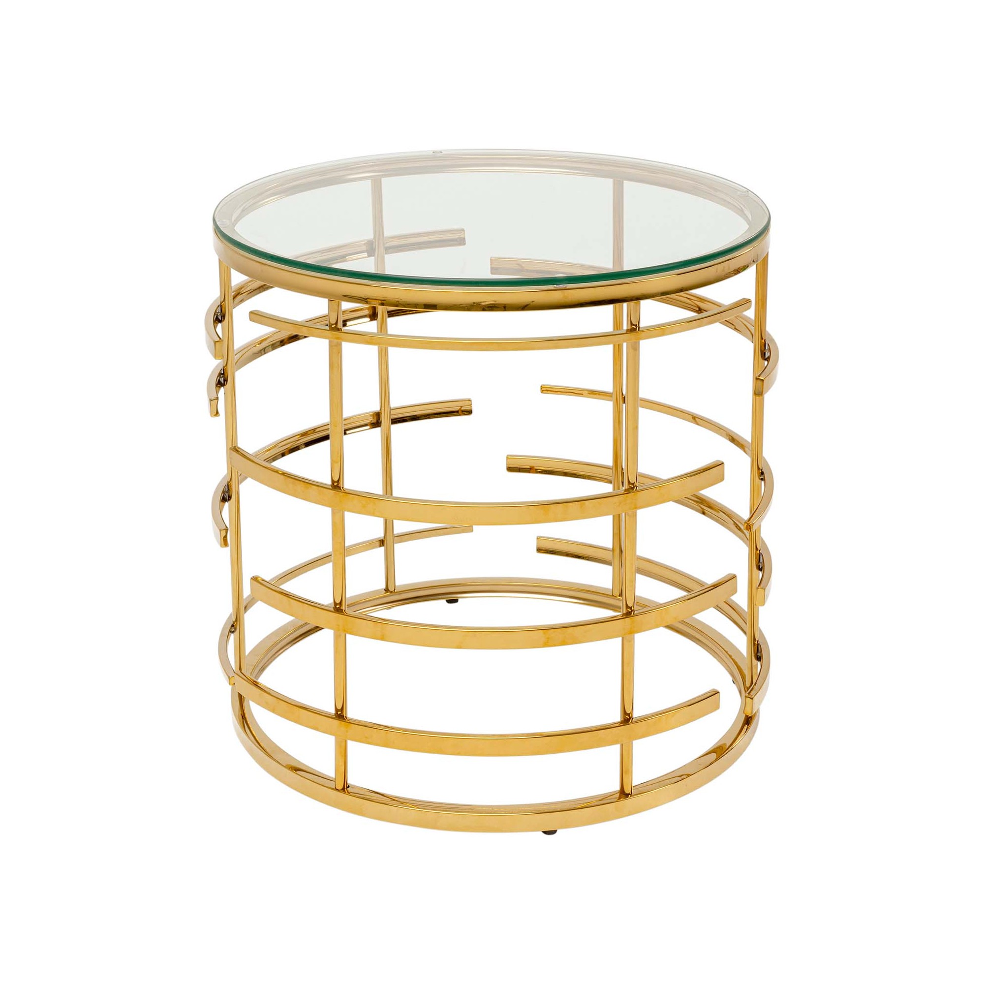 Table d'appoint Jupiter 55cm dorée Kare Design
