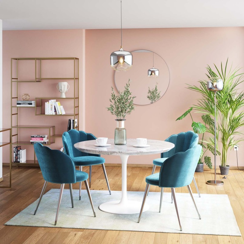 Table ronde en marbre minéral - Veneto - Kare Design
