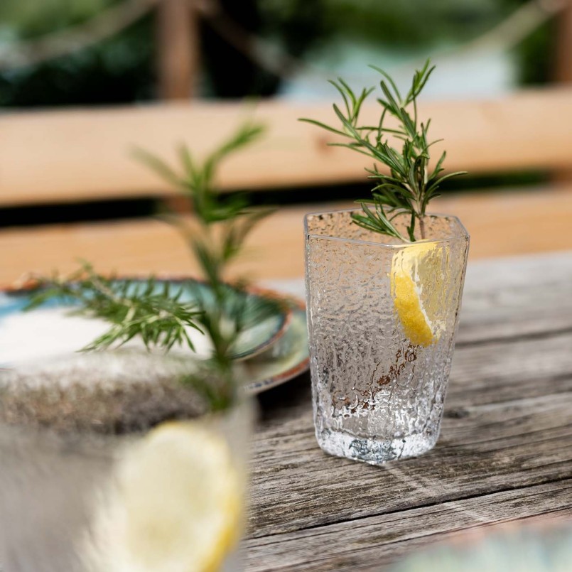 Verres à eau en verre transparent - Cascata - Kare Design