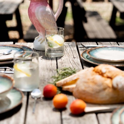 Assiettes Organic bleues 20cm set de 4 Kare Design
