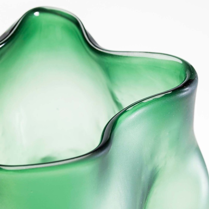 Vase en verre vert - Enrique - Kare Design