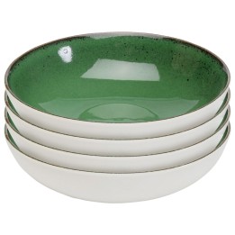 Bols en porcelaine verte et blanche - Colorino - Kare Design
