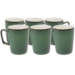 Mugs verts et blancs en porcelaine - Colorino - Kare Design