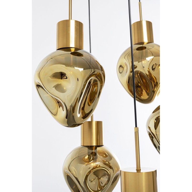 Suspension dorée en verre - Supernova - Kare Design