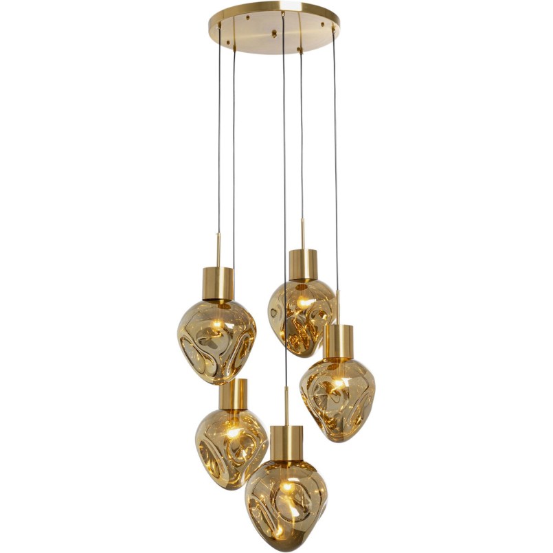 Suspension dorée en verre - Supernova - Kare Design