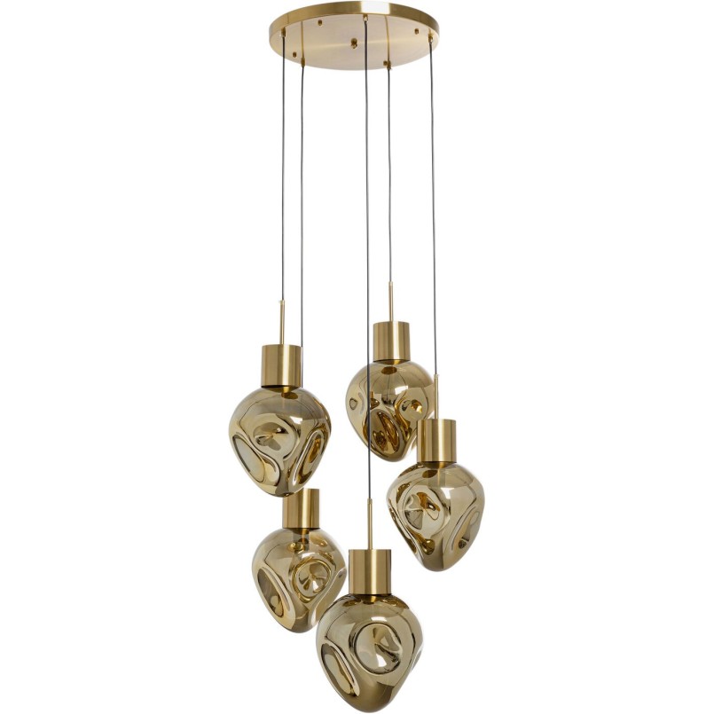 Suspension dorée en verre - Supernova - Kare Design