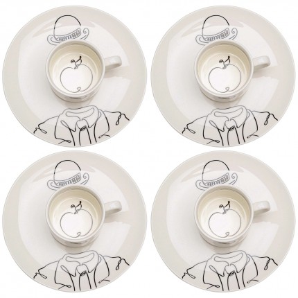 Tasses à café Favola pomme set de 4 Kare Design