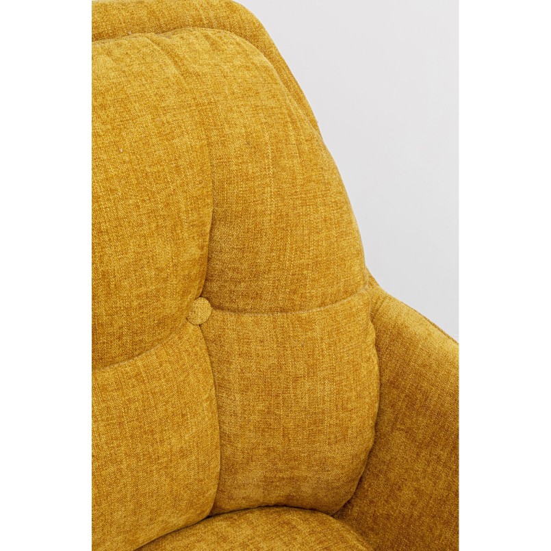 Chaise pivotante Molly jaune