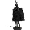Lampe à poser Animal Rabbit Fur noir/doré 50cm