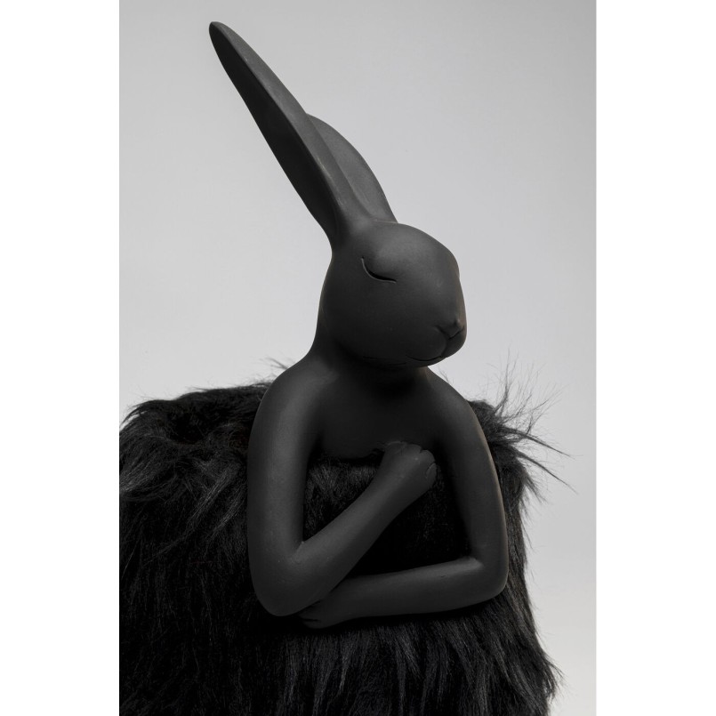 Lampe à poser Animal Rabbit Fur noir/doré 50cm