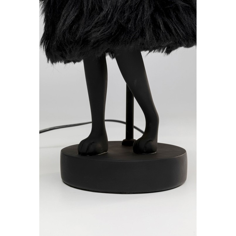 Lampe à poser Animal Rabbit Fur noir/doré 50cm