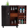 Bar coffre colonial simili croco - Globetrotter - Kare Design