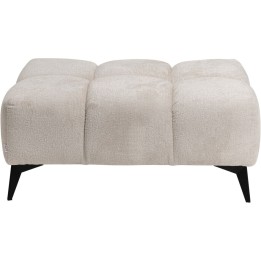 Repose-pieds en velours crème - Nia - Kare Design