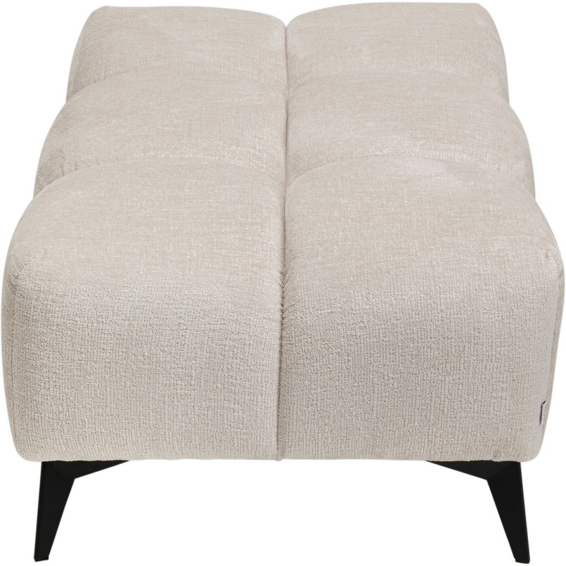 Repose-pieds en velours crème - Nia - Kare Design