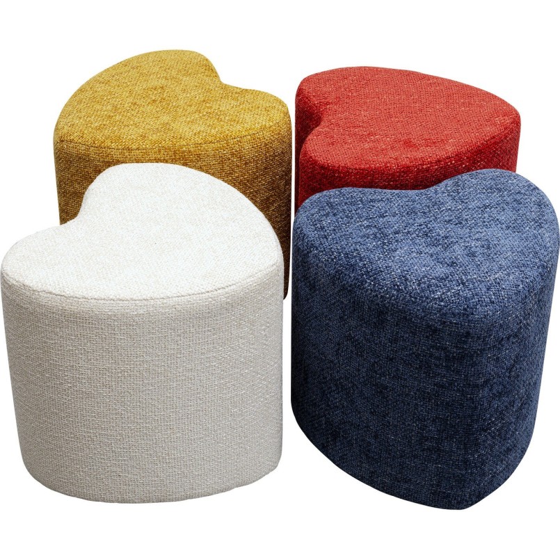 Yellow heart stool - Lovely - Kare Design