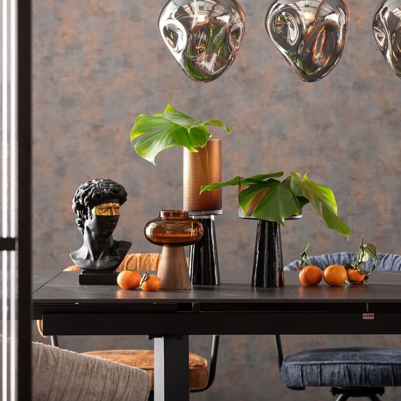 Vase marron en verre et bois - Earthy - Kare Design