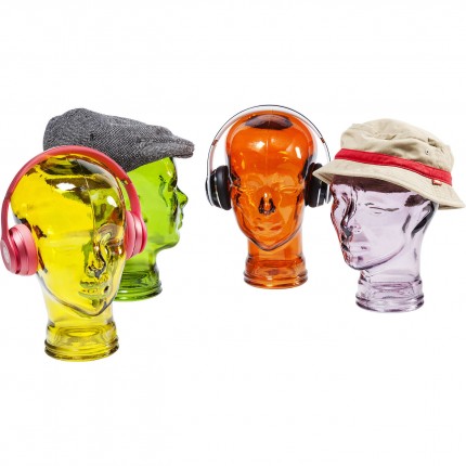 Deco headphone mount transparent orange Kare Design