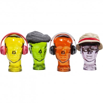 Deco headphone mount transparent orange Kare Design