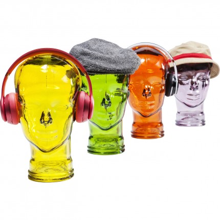 Deco headphone mount transparent orange Kare Design