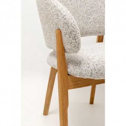 Chair with armrests August grey Kare Design