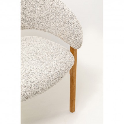 Chaise avec accoudoirs August grise Kare Design