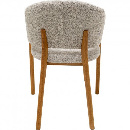 Chair with armrests August grey Kare Design