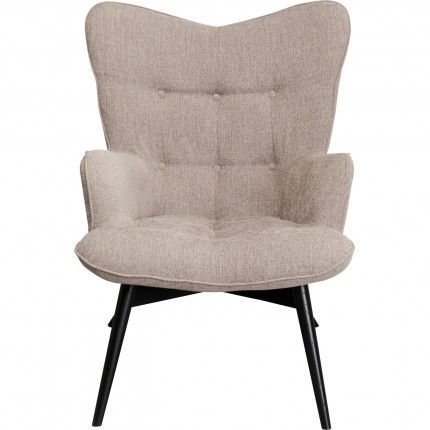 Armchair Vicky taupe Kare Design
