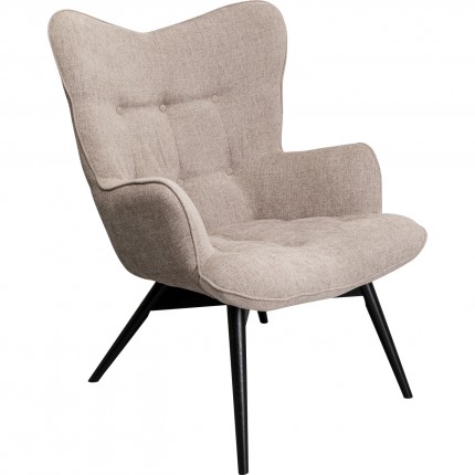 Armchair Vicky taupe Kare Design