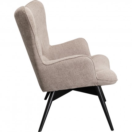 Armchair Vicky taupe Kare Design