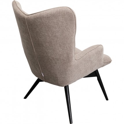 Armchair Vicky taupe Kare Design