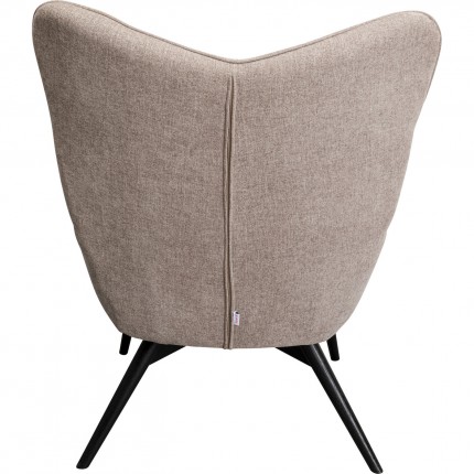 Armchair Vicky taupe Kare Design