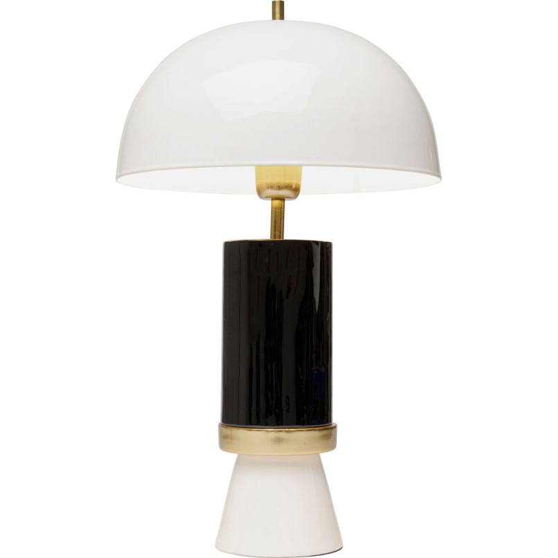 Lampe à poser Josy blanc-noir 51cm