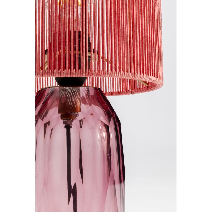 Lampe à poser Veccio fuchsia 42cm
